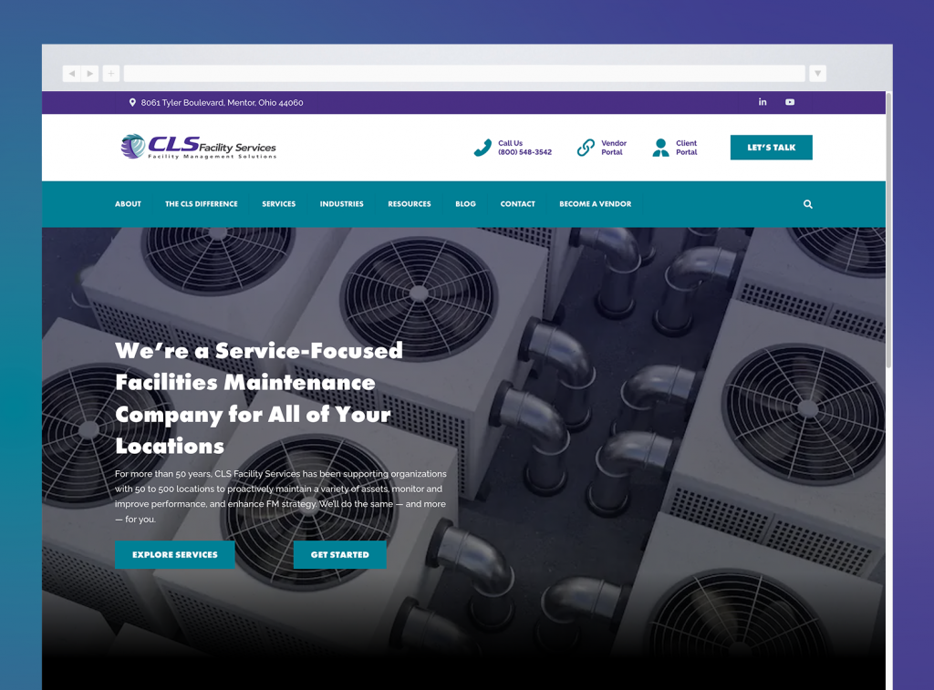 CLS Facility Services partnered with NgageContent for an inbound marketing website, content and SEO support, a HubSpot implementation, and more.